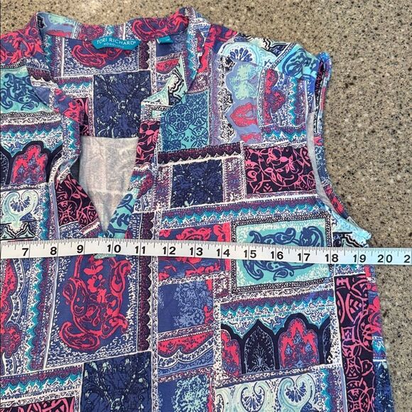 TORI RICHARD HONOLULU Patchwork Print Shift Dress - Picture 5 of 10